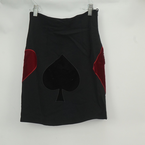 Moschino Dresses & Skirts - Rare Vintage Moschino Card-Suit Skirt USA 4